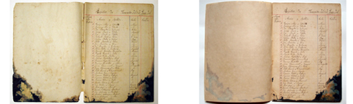 Interior del registre després de la restauració Interior del registre després de la restauració