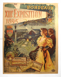 Restauració d'un cartell de la exposició internacional de 1895