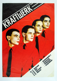 Restauració d'un cartell de Kraftwerk