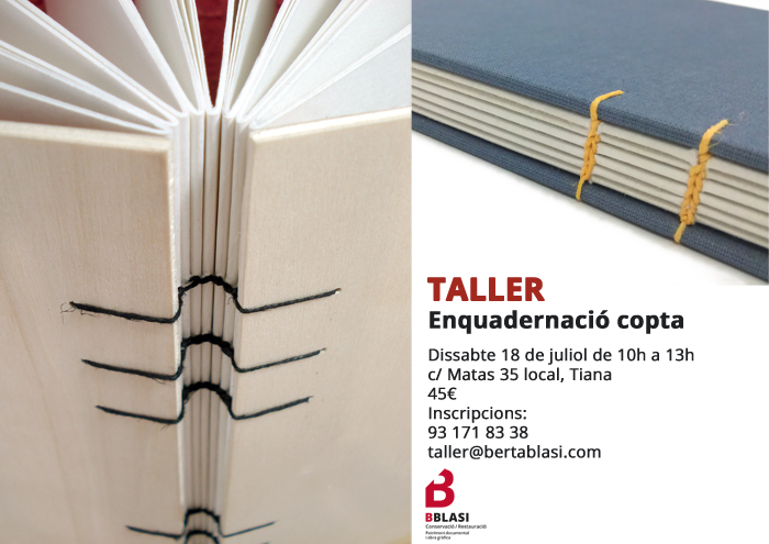 Curs d'enquadernació copta